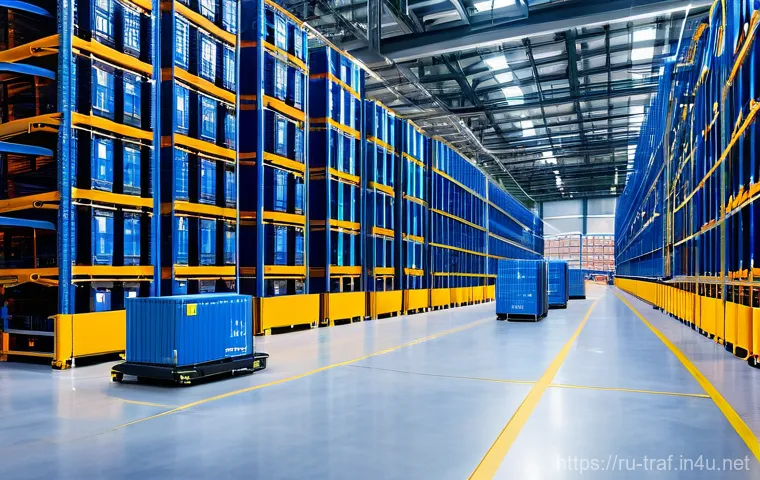 교통 관련 업계 사례 분석 - Image Prompt 1: The AI-Powered Russian Logistics Hub of Tomorrow**