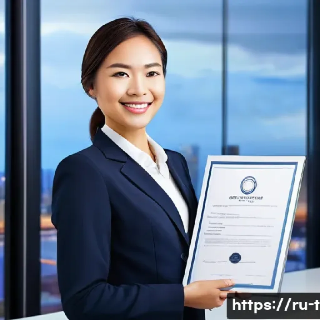 교통직 커리어와 자격증의 상관성 - **Prompt:** A confident, professionally dressed logistics specialist (male or female, 30s) stands in...