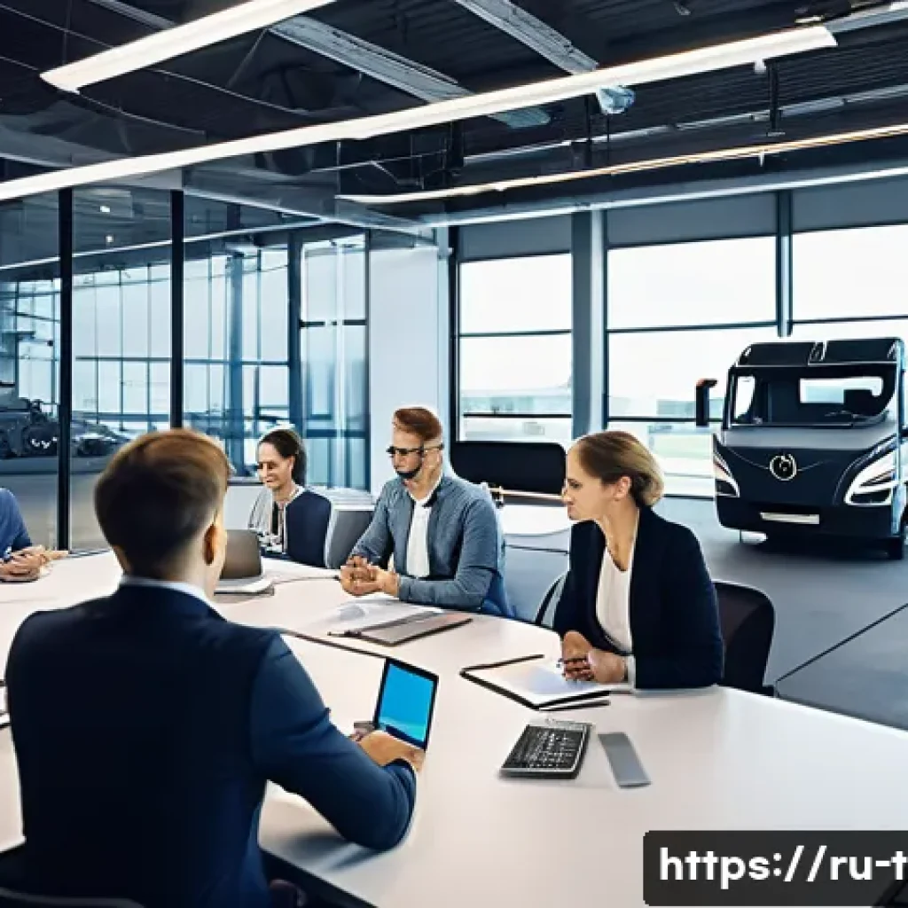 교통직 실습과 관련된 실전 팁 - A dynamic office scene inside a modern Russian logistics company, featuring a diverse team of profes...