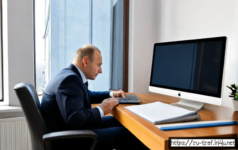 교통업계 이직 면접 준비 - Photorealistic Russian logistics professional preparing for a career-change interview at a tidy home...